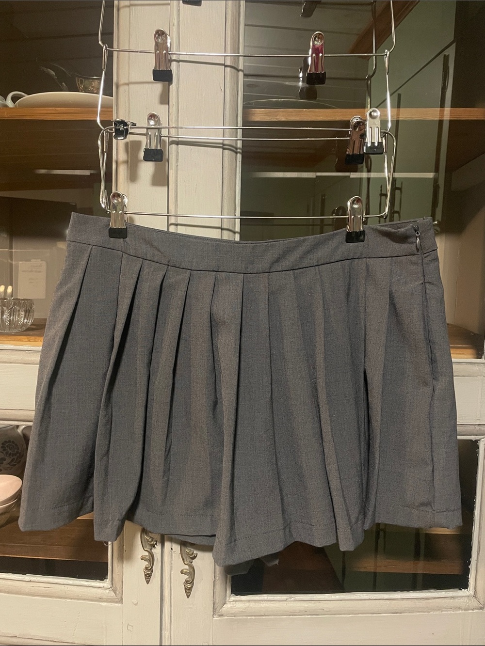 Gray Pleated Women's Skort - Classic Everyday Wear